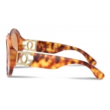 Dolce & Gabbana - DG Crossed Sunglasses - Havana - Dolce & Gabbana Eyewear