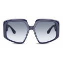 Dolce & Gabbana - DG Crossed Sunglasses - Blue - Dolce & Gabbana Eyewear