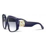 Dolce & Gabbana - Occhiale da Sole DG Crossed - Blu - Dolce & Gabbana Eyewear