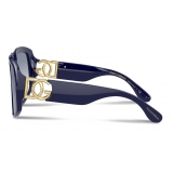 Dolce & Gabbana - Occhiale da Sole DG Crossed - Blu - Dolce & Gabbana Eyewear