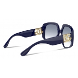 Dolce & Gabbana - DG Crossed Sunglasses - Blue - Dolce & Gabbana Eyewear