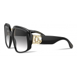 Dolce & Gabbana - DG Crossed Sunglasses - Black - Dolce & Gabbana Eyewear