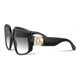Dolce & Gabbana - Occhiale da Sole DG Crossed - Nero - Dolce & Gabbana Eyewear