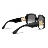 Dolce & Gabbana - DG Crossed Sunglasses - Black - Dolce & Gabbana Eyewear