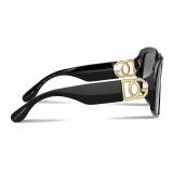 Dolce & Gabbana - DG Crossed Sunglasses - Black - Dolce & Gabbana Eyewear