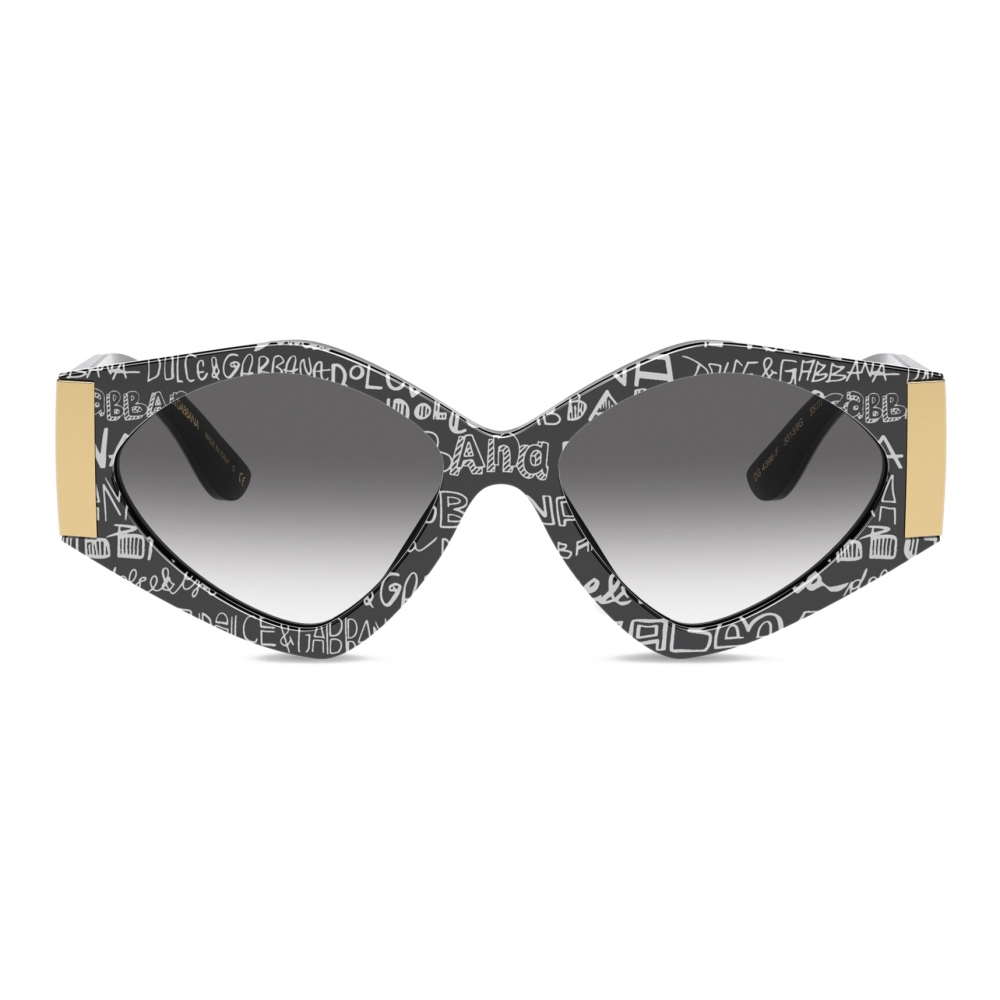 Dolce & Gabbana - Modern Print Graffiti Sunglasses - Black White - Dolce &  Gabbana Eyewear - Avvenice