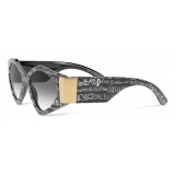 Dolce & Gabbana - Modern Print Graffiti Sunglasses - Black White - Dolce & Gabbana Eyewear