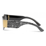 Dolce & Gabbana - Modern Print Graffiti Sunglasses - Black White - Dolce & Gabbana Eyewear