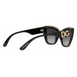 Dolce & Gabbana - DG Amore Sunglasses - Black - Dolce & Gabbana Eyewear