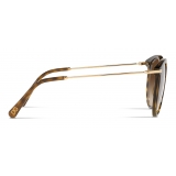 Dolce & Gabbana - Occhiale da Sole Slim Combine - Avana Oro - Dolce & Gabbana Eyewear