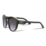 Dolce & Gabbana - Occhiale da Sole Print Family - Nero - Dolce & Gabbana Eyewear