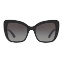 Dolce & Gabbana - Occhiale da Sole Half Print - Nero - Dolce & Gabbana Eyewear