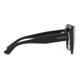 Dolce & Gabbana - Occhiale da Sole Half Print - Nero - Dolce & Gabbana Eyewear