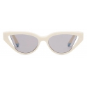 Fendi - Fendi Way - Cat-Eye Sunglasses - White Grey - Sunglasses - Fendi Eyewear