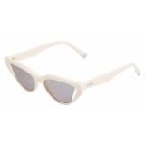 Fendi - Fendi Way - Cat-Eye Sunglasses - White Grey - Sunglasses - Fendi Eyewear