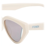 Fendi - Fendi Way - Cat-Eye Sunglasses - White Grey - Sunglasses - Fendi Eyewear