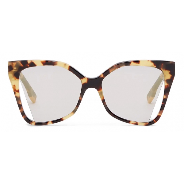 Fendi - Fendi Way - Square Sunglasses - Havana Yellow Grey - Sunglasses - Fendi Eyewear