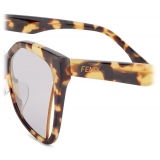 Fendi - Fendi Way - Square Sunglasses - Havana Yellow Grey - Sunglasses - Fendi Eyewear