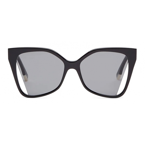 Fendi - Fendi Way - Occhiali da Sole Quadrati - Nero Grigio - Occhiali da Sole - Fendi Eyewear
