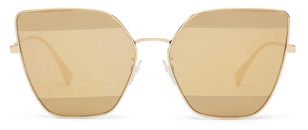 Fendi Eyewear Cat-Eye Frame Glasses - Brown for Women