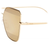 Fendi - Fendi Stripes - Cat-Eye Sunglasses - Gold Brown - Sunglasses - Fendi Eyewear