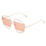 Fendi - Fendi Stripes - Pentagon Sunglasses - Gold Orange - Sunglasses - Fendi Eyewear