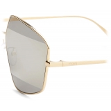 Fendi - Fendi Stripes - Pentagon Sunglasses - Gold Gray - Sunglasses - Fendi Eyewear