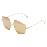 Fendi - Fendi Stripes - Pentagon Sunglasses - Gold Brown - Sunglasses - Fendi Eyewear