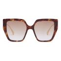 Fendi - Baguette - Square Sunglasses - Havana Brown - Sunglasses - Fendi Eyewear