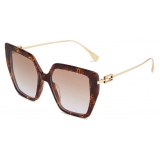 Fendi - Baguette - Square Sunglasses - Havana Brown - Sunglasses - Fendi Eyewear
