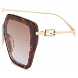 Fendi - Baguette - Square Sunglasses - Havana Brown - Sunglasses - Fendi Eyewear