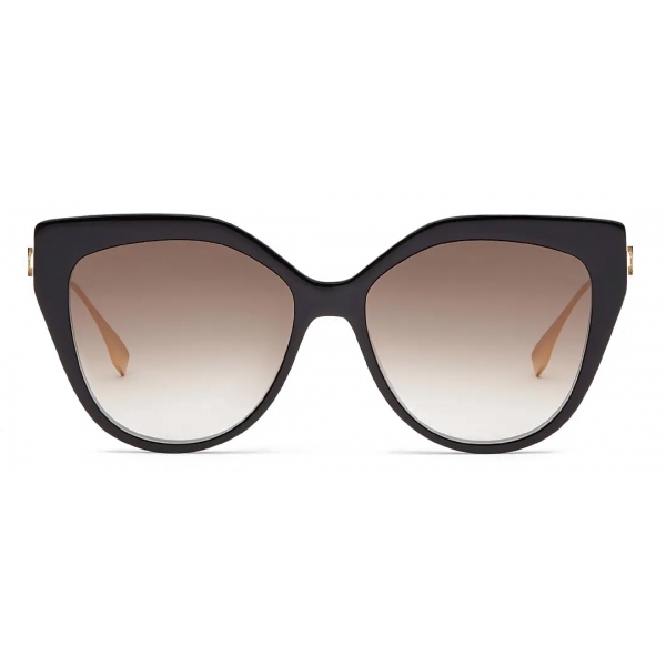 Fendi - Baguette - Cat-Eye Sunglasses - Black Beige - Sunglasses - Fendi Eyewear