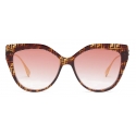 Fendi - Baguette - Cat-Eye Sunglasses - Havana Pink - Sunglasses - Fendi Eyewear