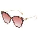Fendi - Baguette - Cat-Eye Sunglasses - Havana Pink - Sunglasses - Fendi Eyewear