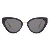 Fendi - Baguette - Occhiali da Sole Cat-Eye - Nero Grigio - Occhiali da Sole - Fendi Eyewear