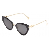 Fendi - Baguette - Cat-Eye Sunglasses - Black Grey - Sunglasses - Fendi Eyewear