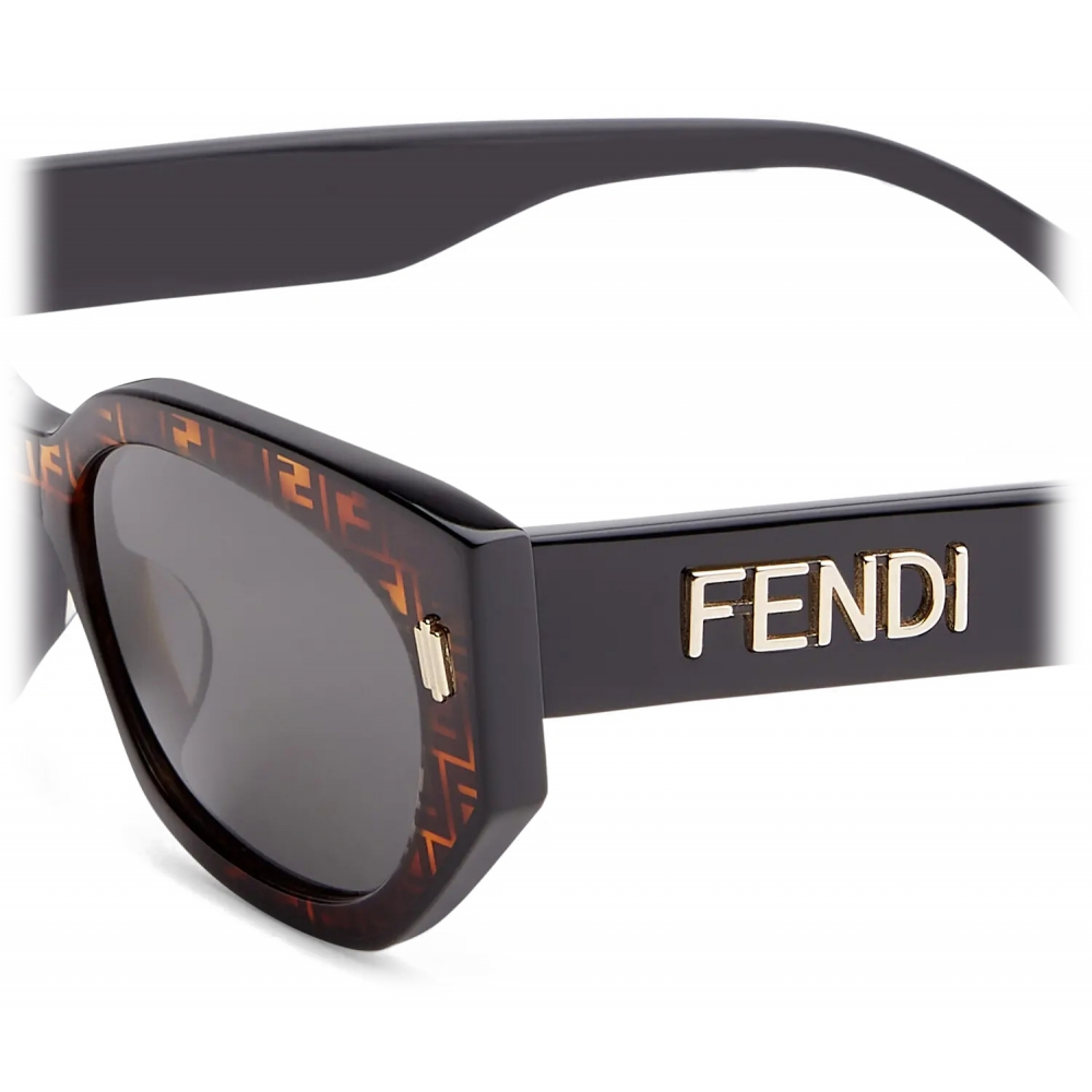 Fendi - Fendi Bold - Cat-Eye Sunglasses - Black Havana Gray ...