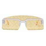 Fendi - FS Fendi Technicolor - Shield Sunglasses - Silver Yellow - Sunglasses - Fendi Eyewear