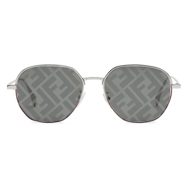 Fendi - Fendi Travel - Round Sunglasses - Palladium Gray - Sunglasses - Fendi Eyewear