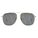 Fendi - Fendi Travel - Pilot Sunglasses - Gold Gray - Sunglasses - Fendi Eyewear