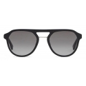 Fendi - Fendi Diagonal - Occhiali da Sole Pilot - Nero Grigio - Occhiali da Sole - Fendi Eyewear