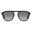 Fendi - Fendi Diagonal - Pilot Sunglasses - Black Gray - Sunglasses - Fendi Eyewear