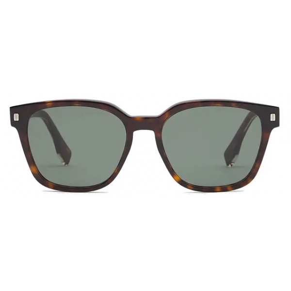 Fendi - Playful Fendi - Square Sunglasses - Havana Dark Green - Sunglasses - Fendi Eyewear