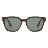 Fendi - Playful Fendi - Occhiali da Sole Quadrati - Havana Verde Scuro - Occhiali da Sole - Fendi Eyewear