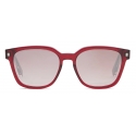 Fendi - Playful Fendi - Occhiali da Sole Quadrati - Bordeaux - Occhiali da Sole - Fendi Eyewear