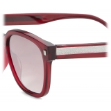 Fendi - Playful Fendi - Occhiali da Sole Quadrati - Bordeaux - Occhiali da Sole - Fendi Eyewear