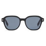 Fendi - Playful Fendi - Occhiali da Sole Rotondi - Nero Blu Scuro - Occhiali da Sole - Fendi Eyewear