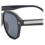 Fendi - Playful Fendi - Occhiali da Sole Rotondi - Nero Blu Scuro - Occhiali da Sole - Fendi Eyewear