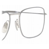 Thom Browne - Silver Oversized Squared Aviator Glasses - Thom Browne Eyewear