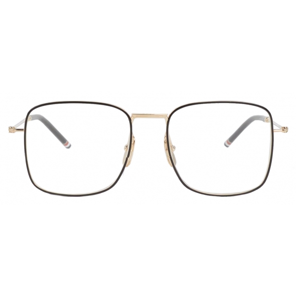 Thom Browne - White Gold Oversized Squared Aviator Glasses - Thom Browne Eyewear